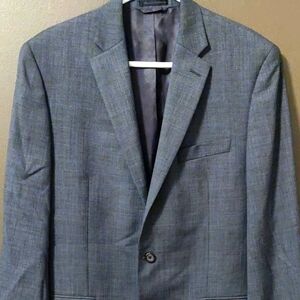 Lauren Ralph Lauren 100% Wool Charcoal Grey Suit Jacket SIZE 42 L
